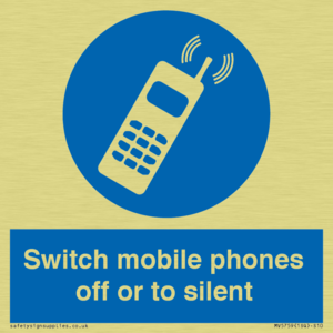 Switch mobile phones off or to silent